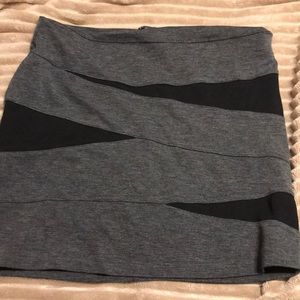 Black and gray skirt